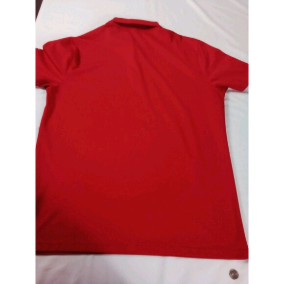Men's Nike Red Standard Fit Size Large Dri-Fit Short Sleeve Polo - Picture 10 of 10